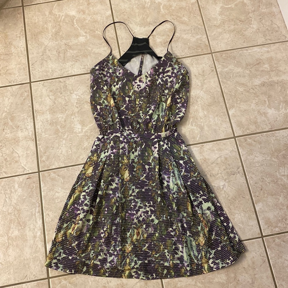 lululemon athletica Purple Multi-Color Strappy Fit-and-Flare Dress